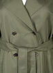 Kort trenchcoat med bælte, Grøn, Packshot image number 2