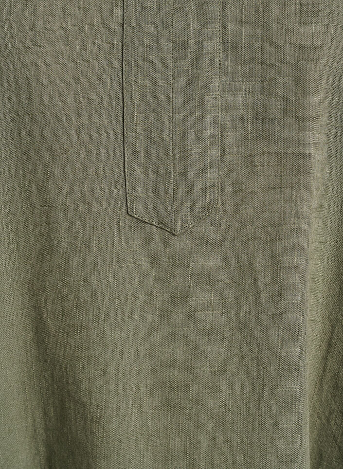Tunika i bomuld med V-udsk&aelig;ring, Gr&oslash;n, Packshot image number 2
