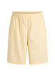 Stribede shorts med h&oslash;j talje og l&oslash;s pasform, Gul, Packshot image number 0
