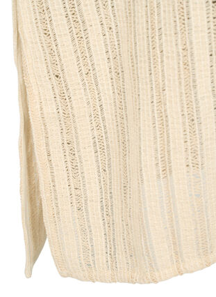 Let vævet strandkjole med slidser, Brazilian Sand, Packshot image number 3