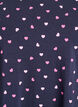 Natbluse med print, Blå, Packshot image number 2