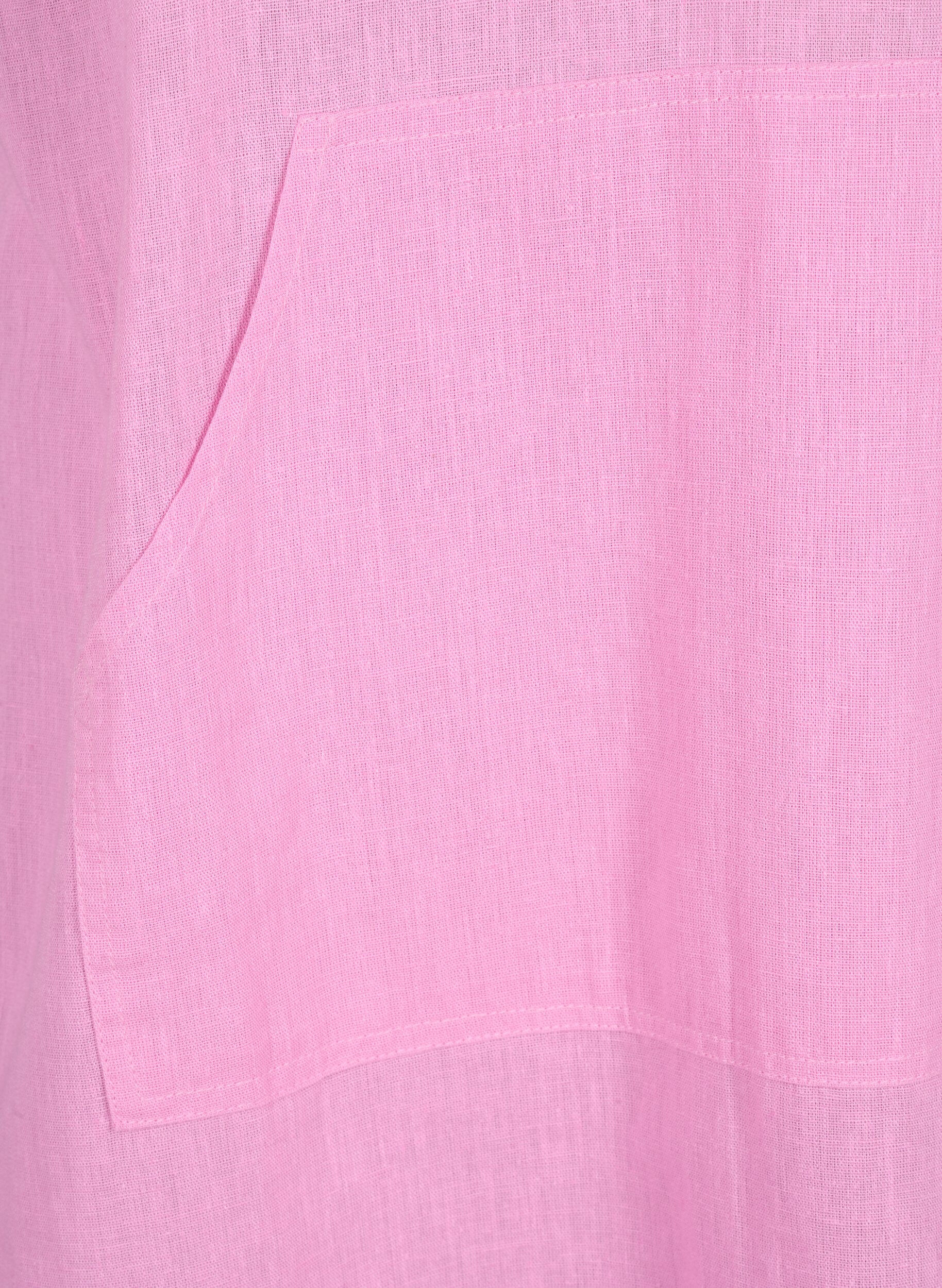 Zizzi H&aelig;ttekjole i bomuldsmix med h&oslash;r, Rosebloom, Packshot image number 2