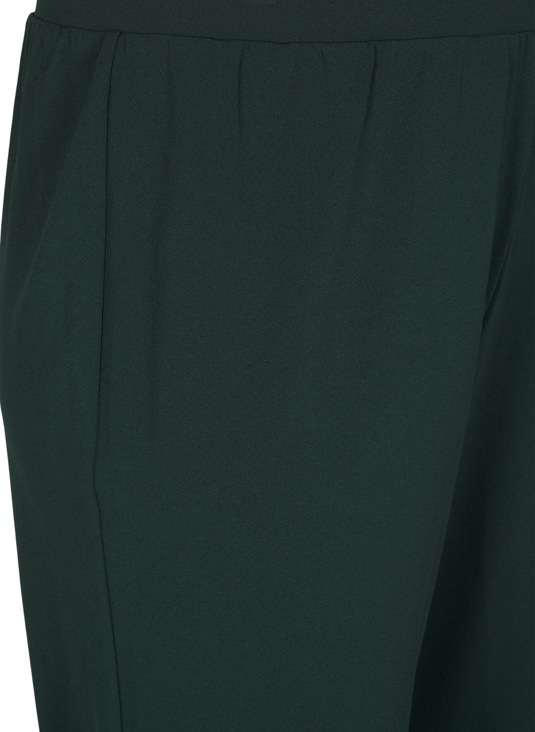 ZizziBukser med straight fit, Gr&oslash;n, Packshot image number 2