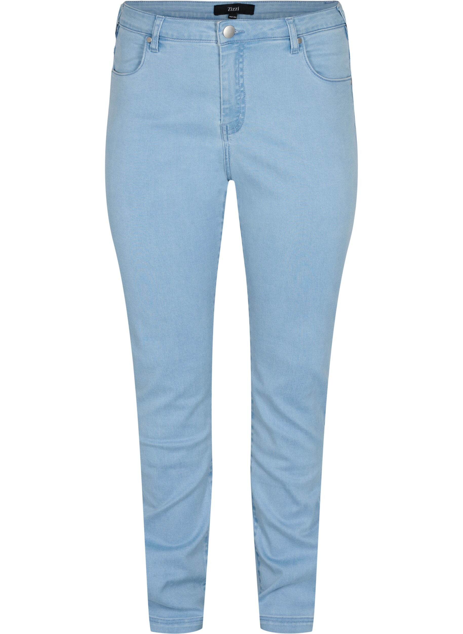ZizziSlim fit Emily jeans med normal talje, Bl&aring;, Packshot image number 0