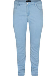 Slim fit Emily jeans med normal talje, Bl&aring;