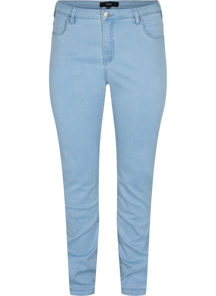 Slim fit Emily jeans med normal talje, Bl&aring;, Packshot image number 0