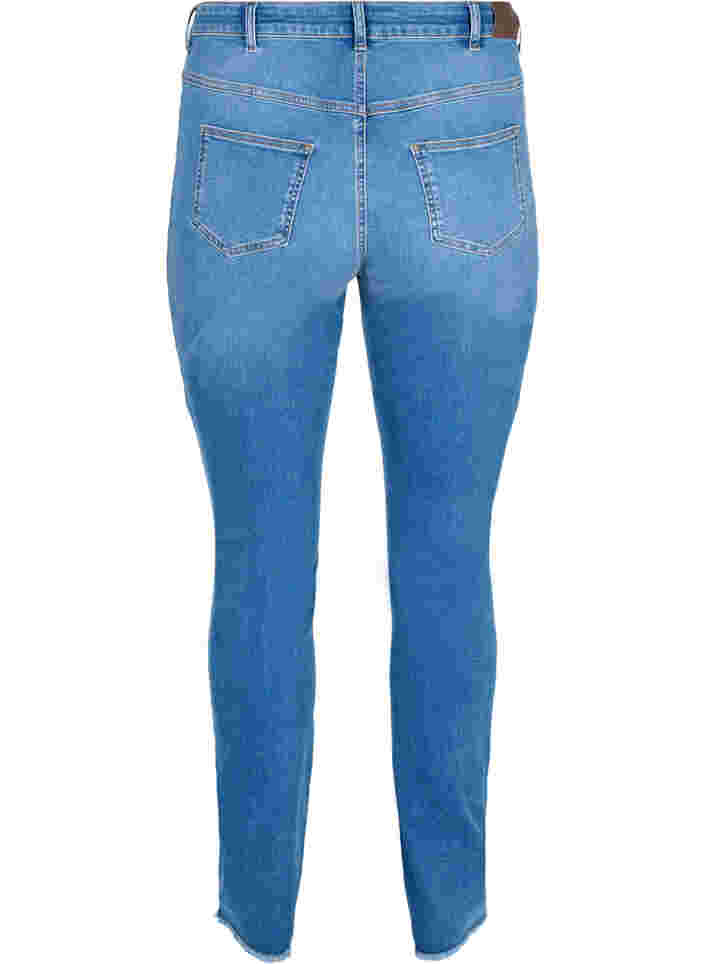 Bea jeans med ekstra høj talje, Blue denim, Packshot image number 1