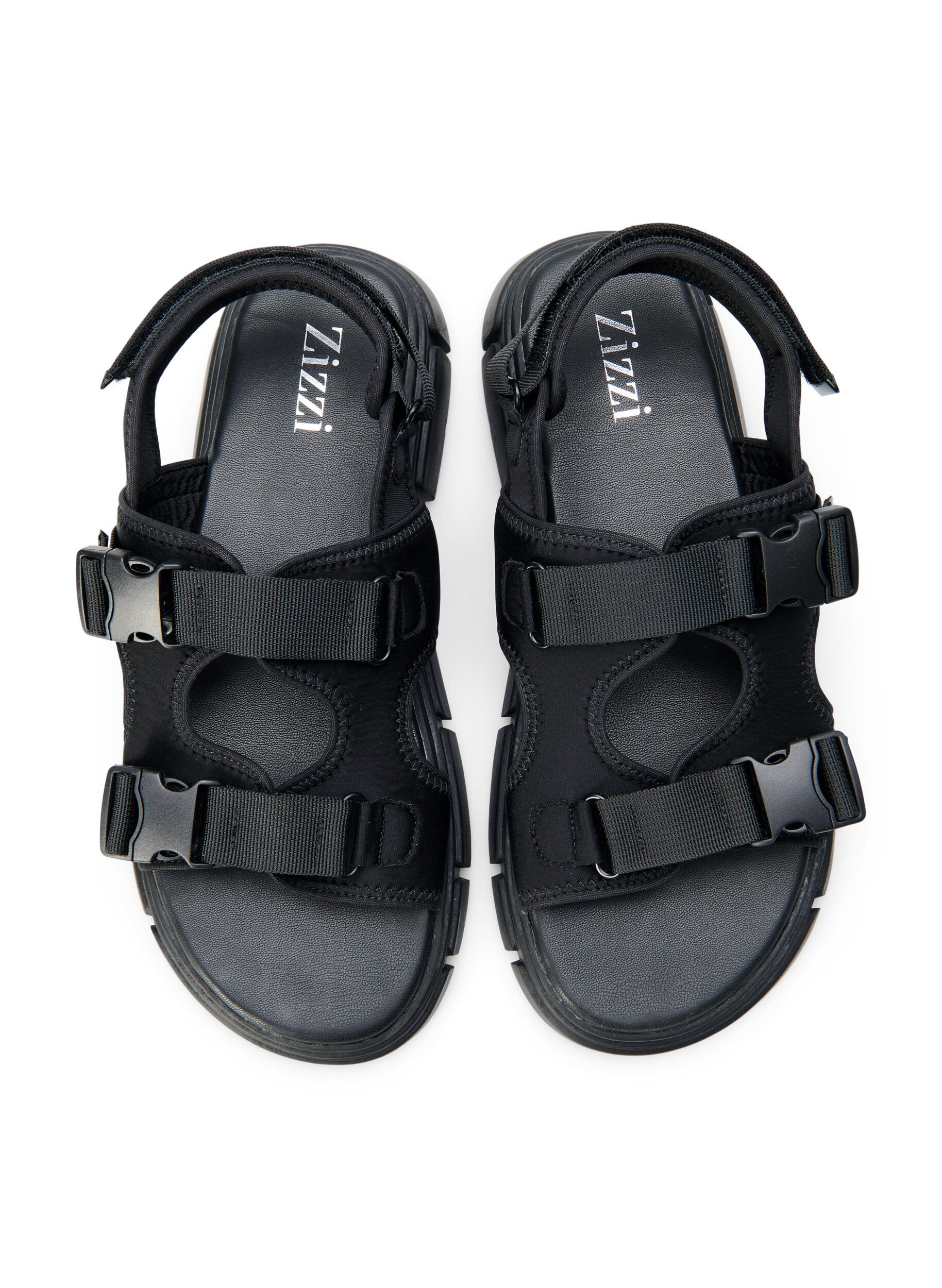 Zizzi Wide fit - Sports sandal , Sort, Packshot image number 1