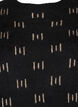 Mønstret strikbluse, Black Mel. Nomad, Packshot image number 2