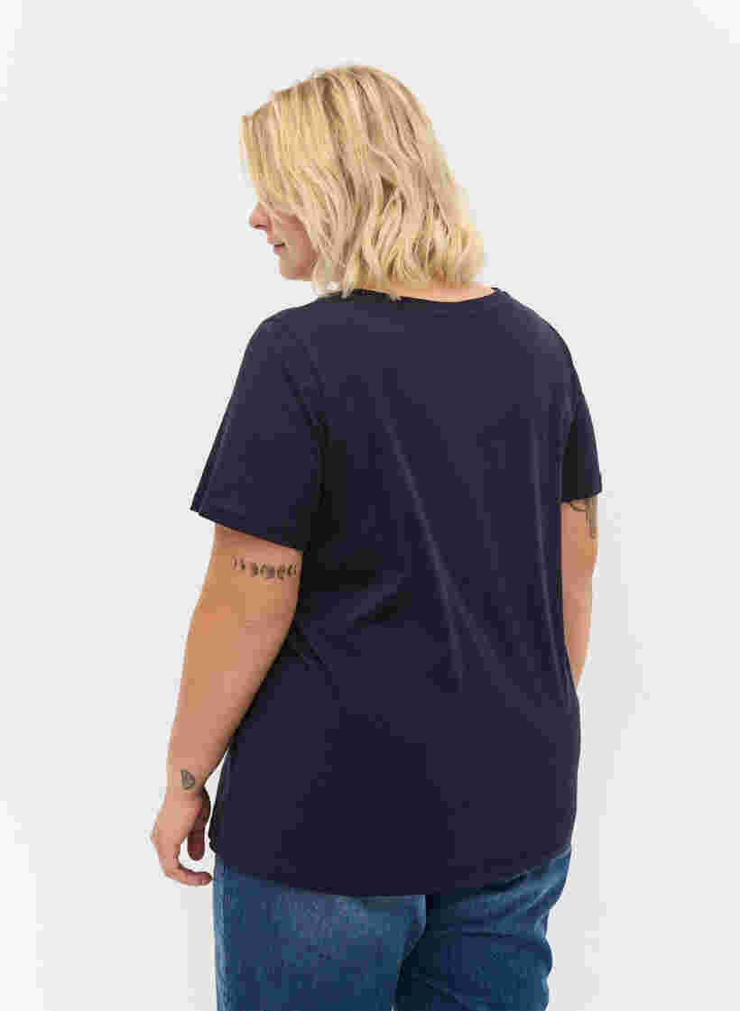 T-shirt med tryk i bomuld, Night Sky UPBEAT, Model image number 1