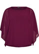 Chiffonbluse med balloneffekt, Lilla, Packshot image number 0