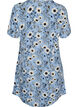Kort kjole med blomsterprint, Bl&aring;, Packshot image number 1