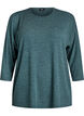 Jerseybluse med 3/4 &aelig;rmer, Gr&oslash;n, Packshot image number 0