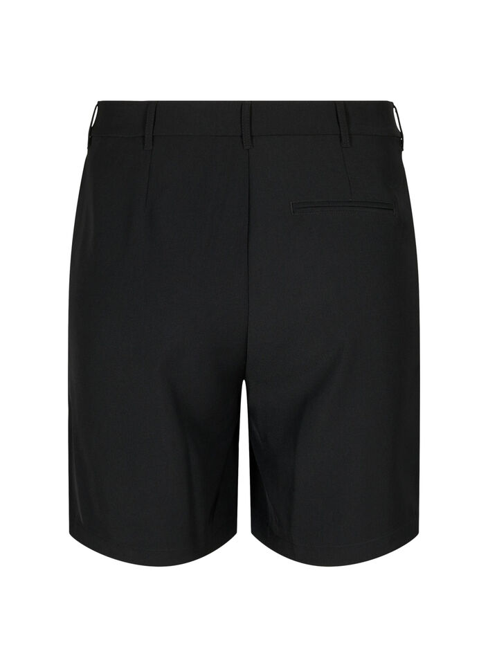 Bermudashorts med høj talje, Black, Packshot image number 1