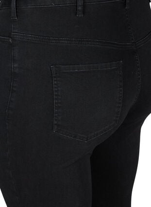 Super slim Amy jeans med piping, Black, Packshot image number 3