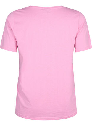 FLASH - T-shirt med v-hals, Begonia Pink, Packshot image number 1