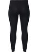 Viskose leggings med rhinesten, Black, Packshot image number 1