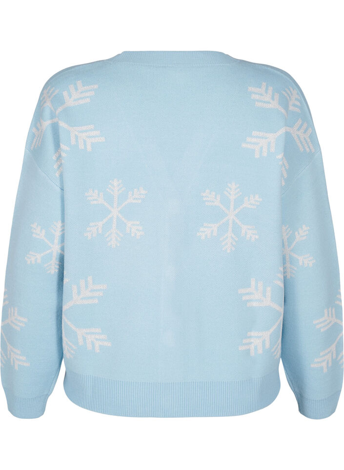 Jule strik cardigan, Cerulean Comb, Packshot image number 1