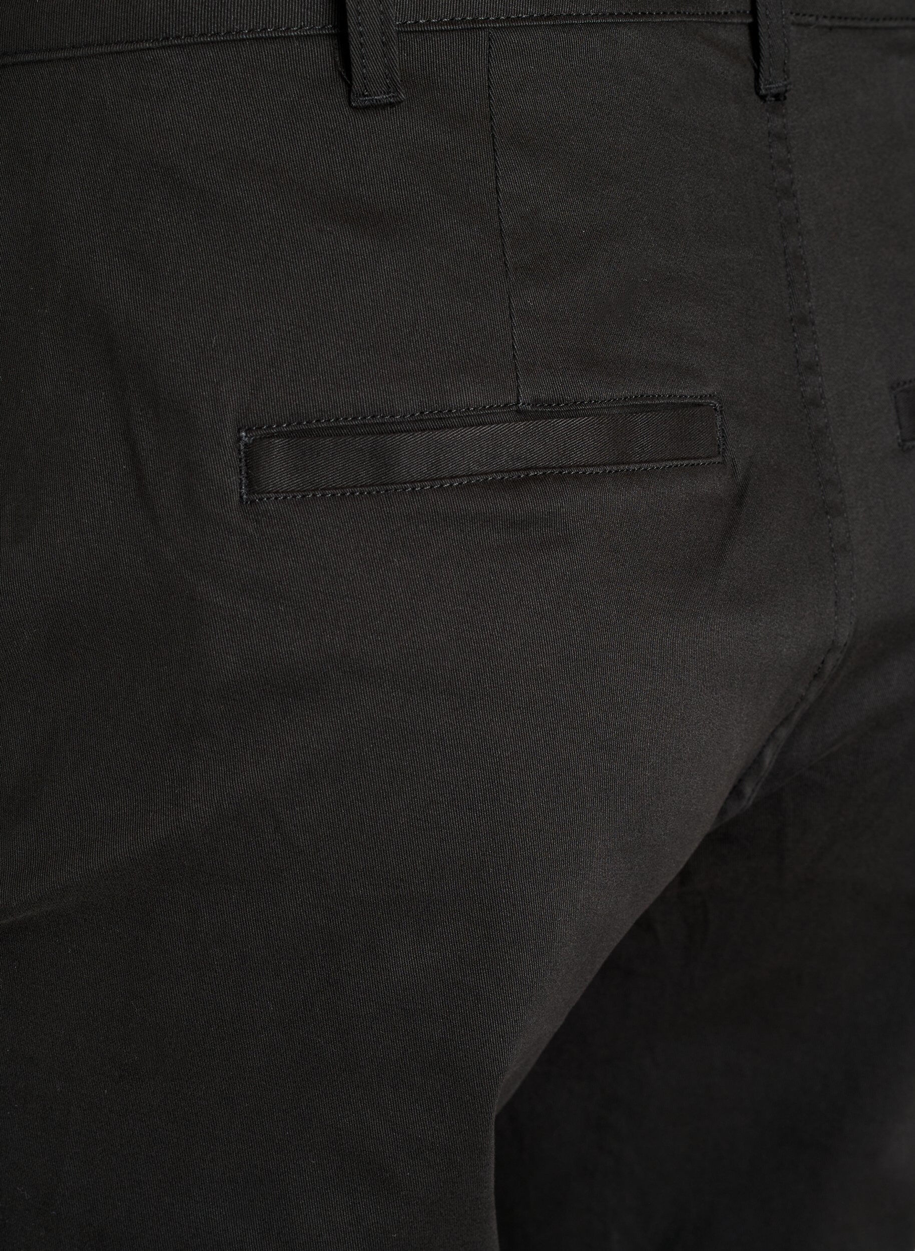 Zizzi Chinos i bomuld, Sort, Packshot image number 3