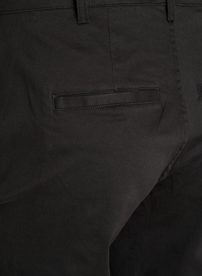 Chinos i bomuld, Sort, Packshot image number 3
