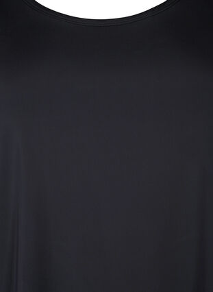 Trænings t-shirt med mesh og refleksdetalje, Black, Packshot image number 2