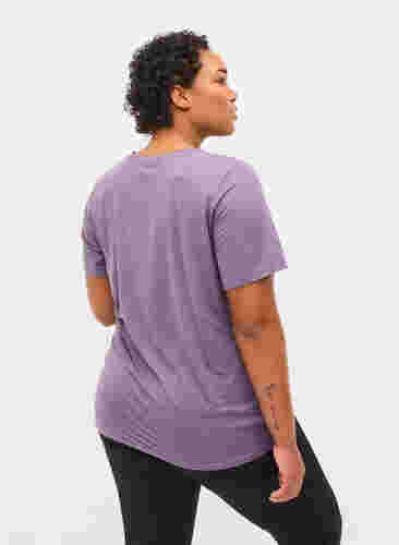 Graviditets trænings t-shirt, Purple Sage, Model image number 1