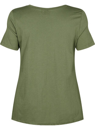 Bomulds t-shirt med korte ærmer, Thyme PRESENT, Packshot image number 1