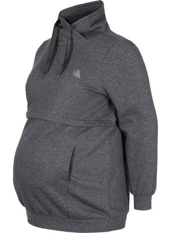 Graviditets sweatshirt med ammefunktion