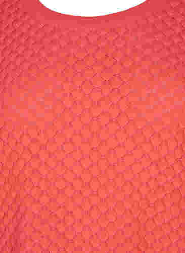 Mønstret strikbluse i økologisk bomuld  med 3/4 ærmer, Dubarry, Packshot image number 2