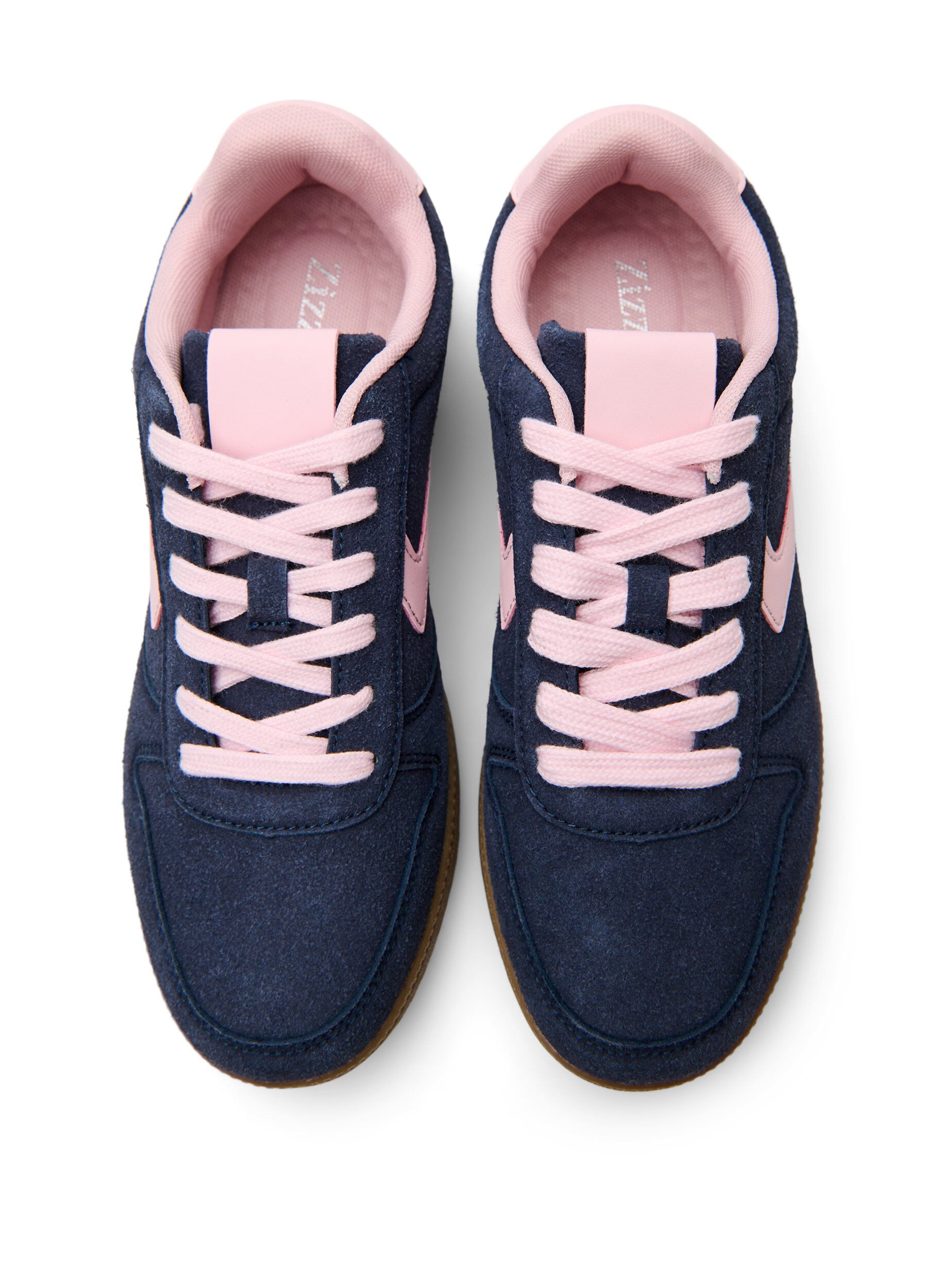 ZizziSneakers i imiteret ruskind, Bl&aring;, Packshot image number 2