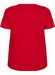 Jule t-shirt i &oslash;kologisk bomuld, R&oslash;d, Packshot image number 1