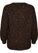 Cardigan med pailletter og knapper, Brun, Packshot image number 1