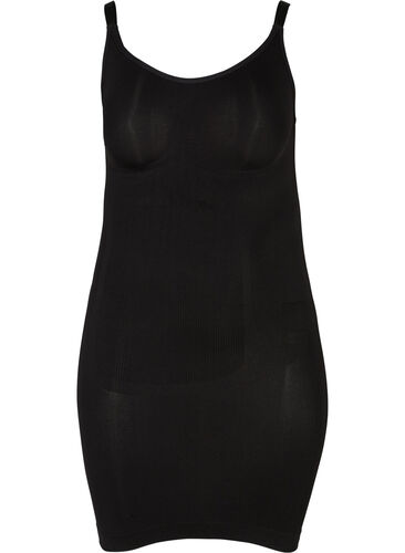 Shapewear kjole med tynde stropper, Black, Packshot image number 0