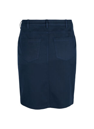 Tætsiddende nederdel med knapdetaljer, Navy, Packshot image number 1