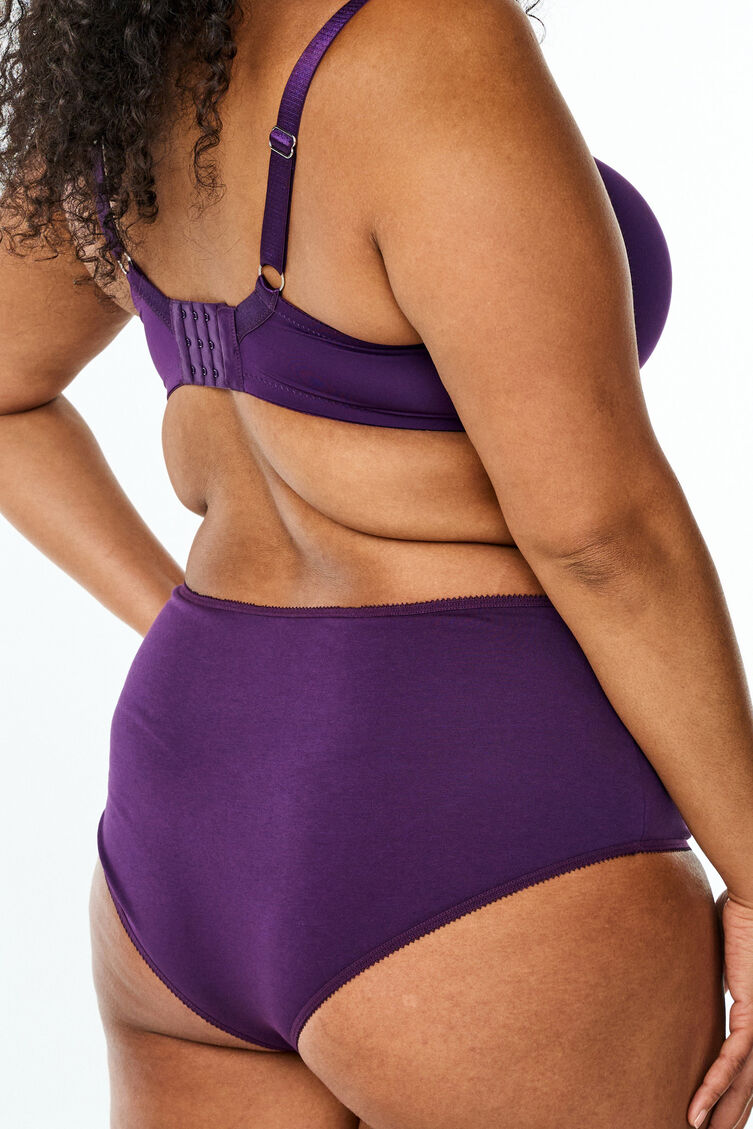 7-pak hipster trusse med regul&aelig;r talje, Lilla, Model image number 2