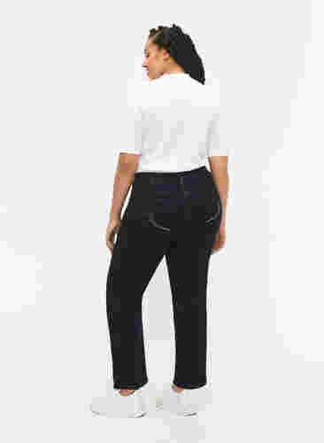 Regular fit Gemma jeans med høj talje, Blue denim, Model image number 2