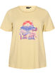 T-shirt med motiv, Gul, Packshot image number 0