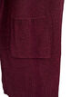 Meleret strik cardigan med lommer, R&oslash;d, Packshot image number 2