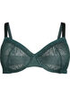 Full cover BH med bøjle og blonde, Grøn, Packshot image number 0