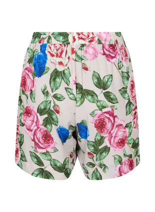 Shorts med blomsterprint, Bright Flower , Packshot image number 1