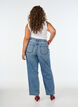 Kiana straight fit jeans med h&oslash;j talje, Bl&aring;, Model image number 1