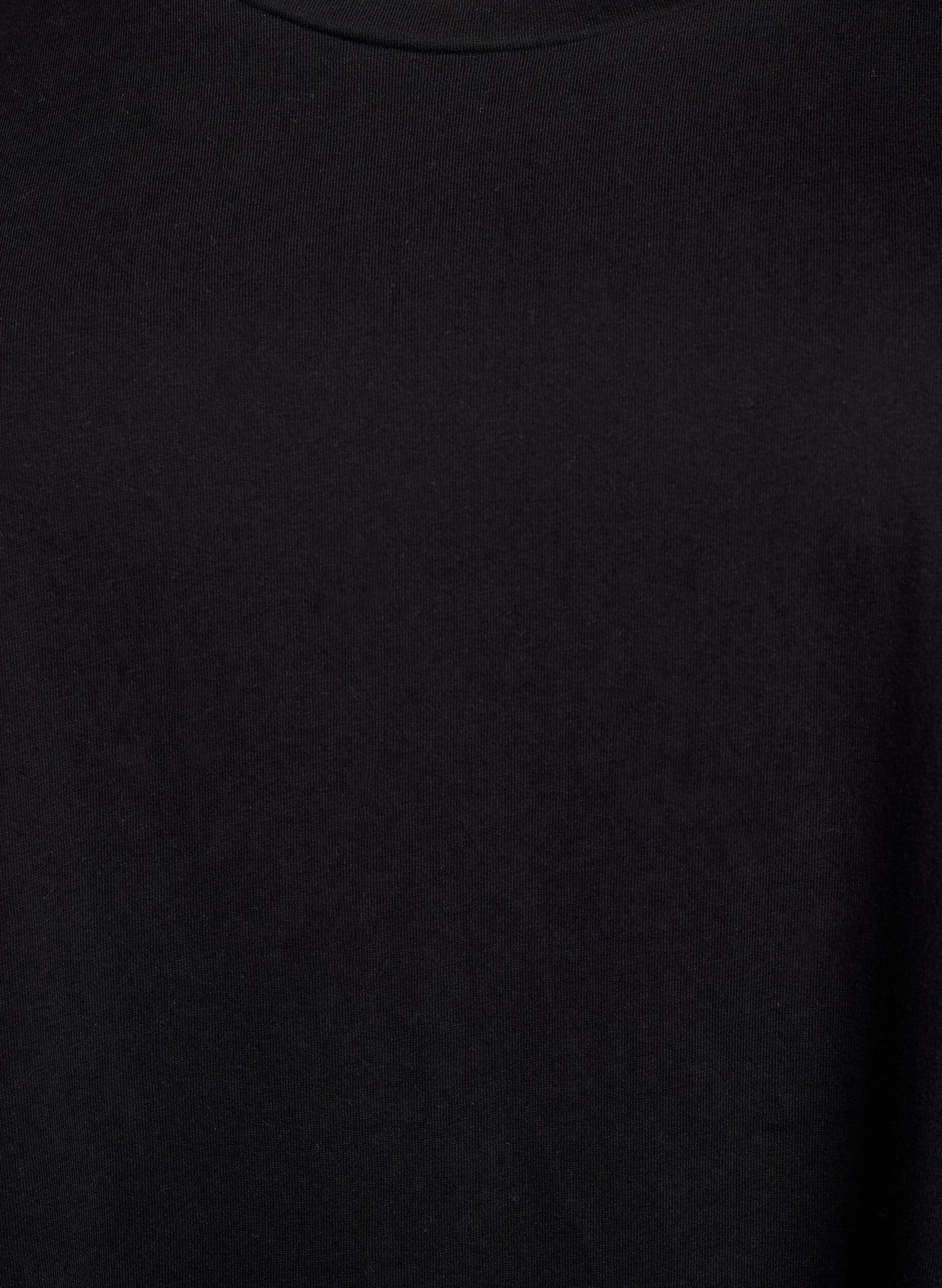 Zizzi 2-pak t-shirt kjole med korte &aelig;rmer, Sort, Packshot image number 3