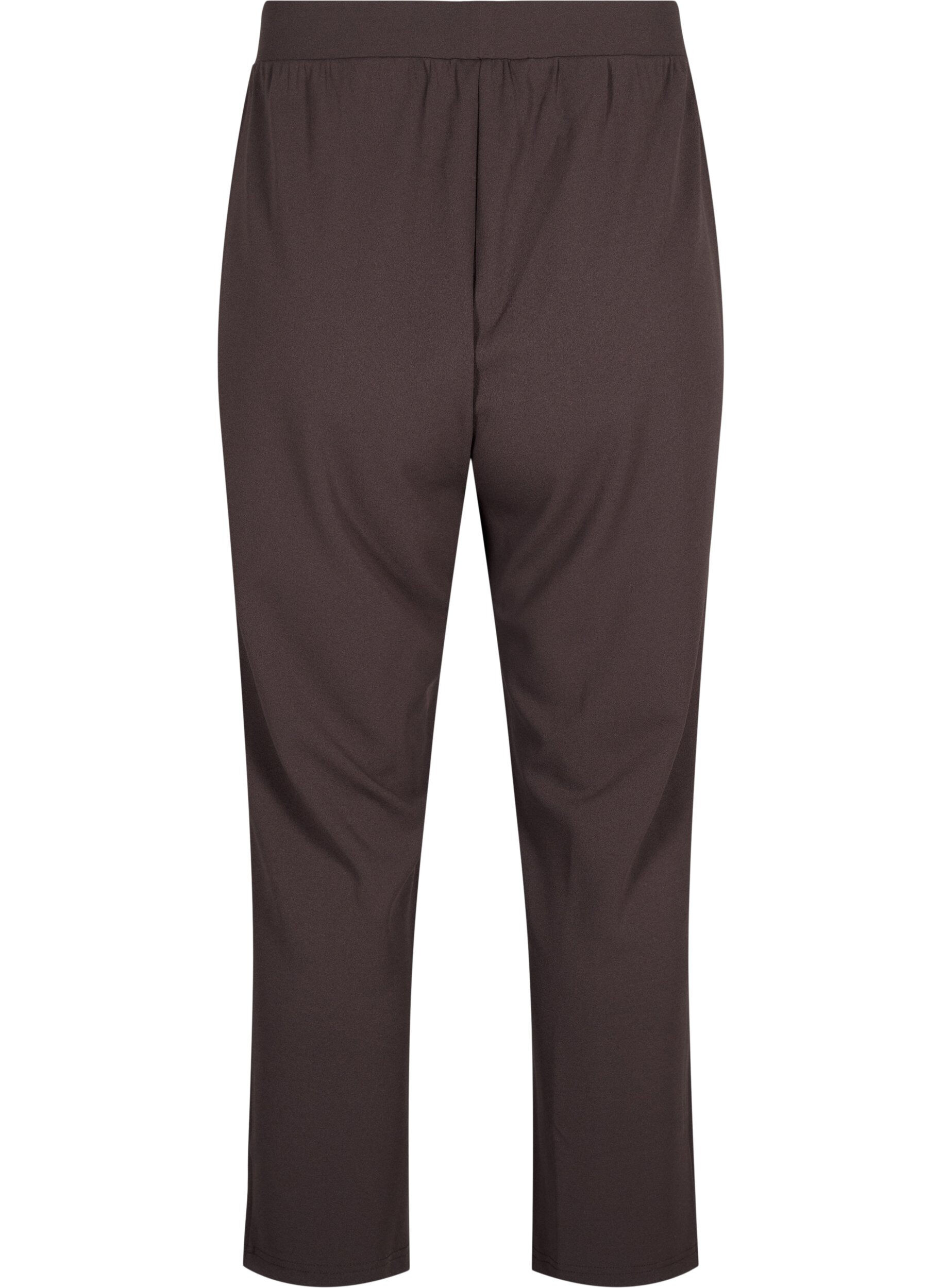 ZizziBukser med straight fit, Brun, Packshot image number 1