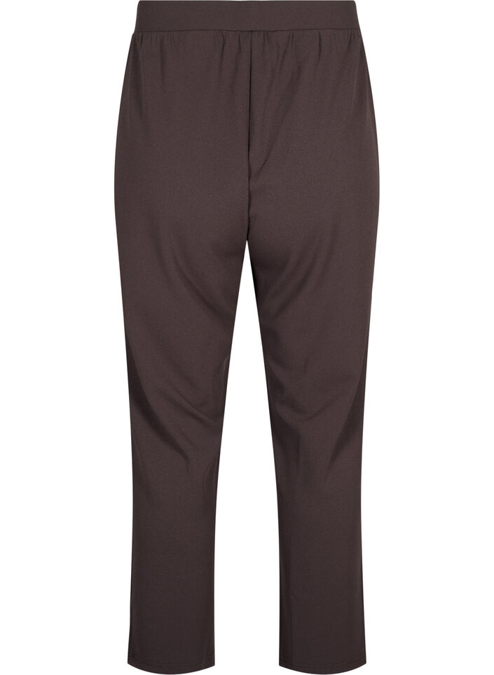 Bukser med straight fit, Brun, Packshot image number 1