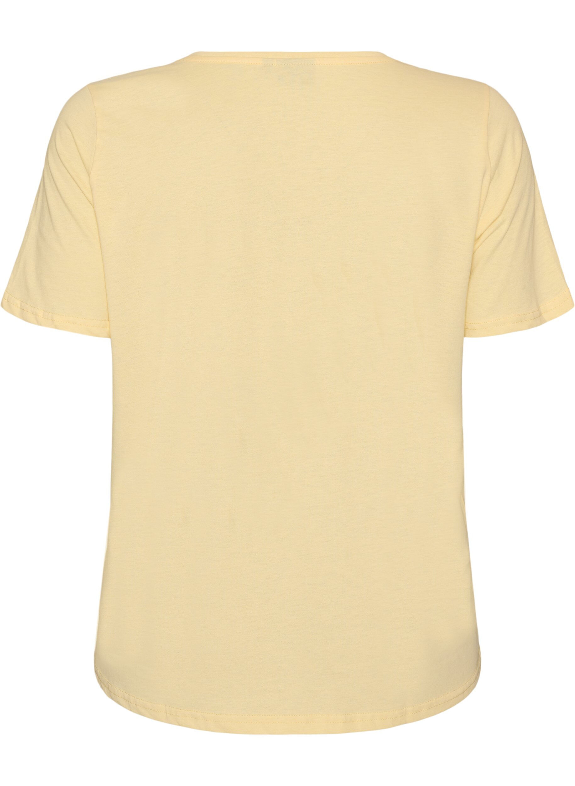 ZizziT-shirt med motiv, Gul, Packshot image number 1