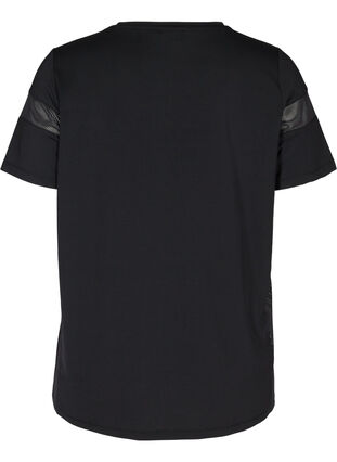 Kortærmet trænings t-shirt, Black, Packshot image number 1