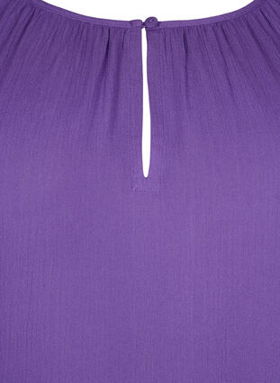 Viskosetunika med 3/4 ærmer, Deep Lavender, Packshot image number 2
