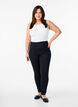 Stretchy jeggings med h&oslash;j talje, Sort, Model image number 0
