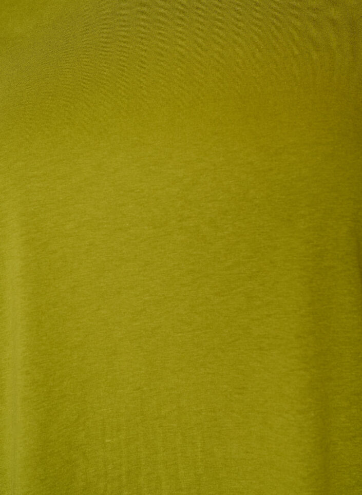 Basis t-shirt i bomuld med rund hals , Gr&oslash;n, Packshot image number 2