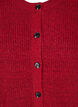 Ribstrikket cardigan med knapper, R&oslash;d, Packshot image number 2